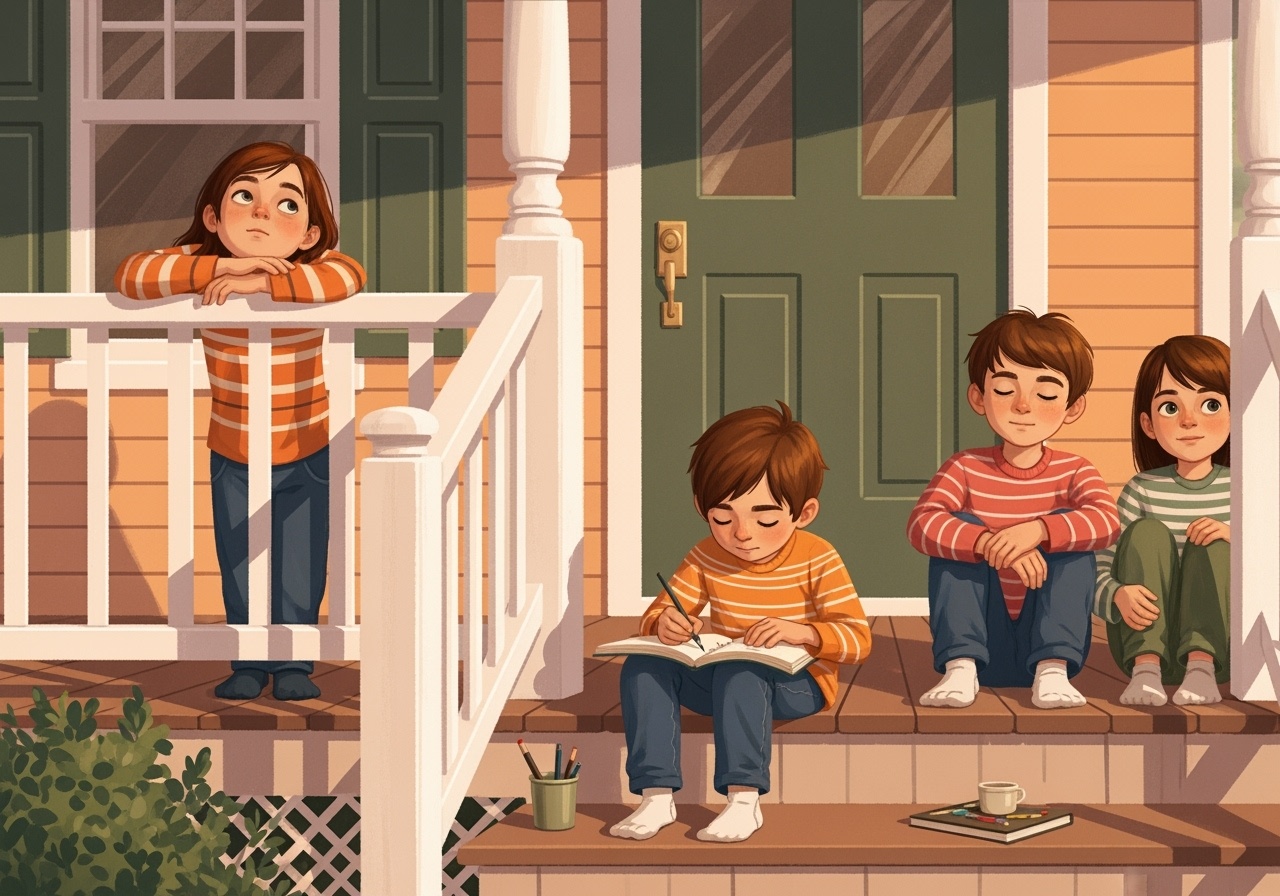 An,Illustration,Of,Children,(ages,612),Sitting,On,A,Front